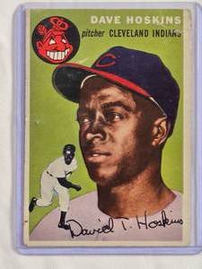 lot 157 image: Dave Hoskins 1954 Topps #81 Cleveland Indians  Vintage Baseball Card