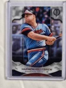 lot 175 image: Harmon Killebrew 2019 Topps Triple Threads Thick Stock #80rd - Minnesota Twins Vintage Baseball Ca