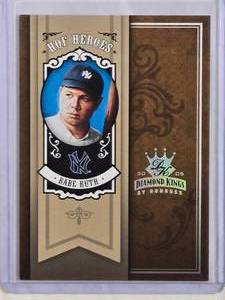 lot 176 image: Babe Ruth 2005 Donruss Hall of Fame Heroes HH-23 Diamond Kings Numbered 2850  - New York Yankees
