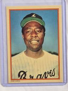 lot 184 image: Hank Aaron 1985 Topps Collectors Series #1  - Atlanta Braves
