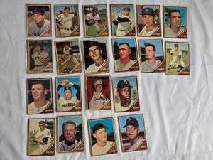 lot 212 image: Lot of 20 1962 Topps Vintage Baseball Cards