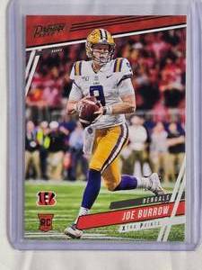 lot 246 image: Joe Burrow Rookie 2020 Panini Prestige Green Parallel No. 258 - Cincinnati Bengals