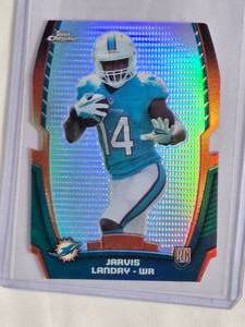 lot 264 image: Jarvis Landry Rookie 2014 Topps Chrome Die Cut Refractor #CRDC-JL