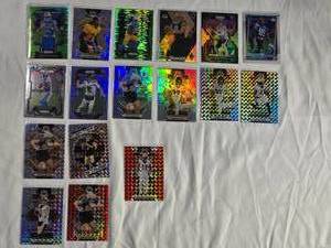 lot 266 image: Lot of 17 Refractors and Relics NFL Football Cards