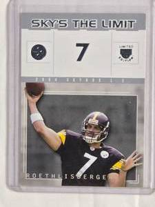 lot 269 image: Ben Roethlisberger Rookie 2004 Fleer Skys the Limit #7 of 20