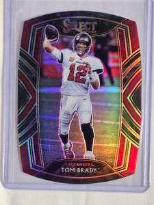lot 271 image: Tom Brady 2020 Panini Select Club Level Die Cut Prizm #201 - Tampa Bay Buccaneers