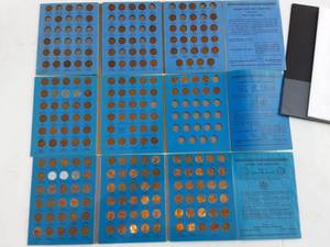 lot 76 image: 3-Lincoln Head Cents Coin Folders Partials #1,2,3 1909-1974