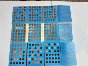 lot 80 image: 3-Lincoln Head Cents Coin Folders #1,2,3 Partials 1909-1974