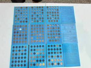lot 81 image: 3-Lincoln Head Cents Coin Folders #1,2,3 Partials 1909-1974
