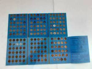 lot 82 image: 2-Lincoln Head Cents Coin Folders #2,2 Partials 1909-1974
