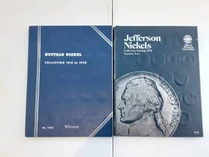 lot 85 image: Partial Buffalo Nickels Album, Jefferson Nickel Album #2 1962