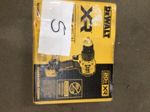 lot 5 image: Dewalt 20V Compact Cordless 12 in. Hammer Drill (Tool Only) DCD805B
