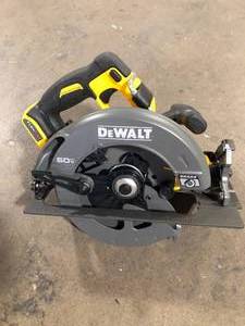 lot 50 image: DEWALT FLEXVOLT 60V MAX Cordless Brushless 7-14 in. Circular Saw with Brake (Tool Only) customer return see pictures