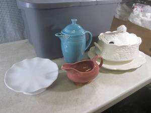 lot 67 image: (F-2) Tote with Fiesta and Other Mi...