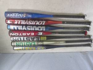 lot 139 image: (F-0) Assorted Aluminum Bats - 4 Ea...