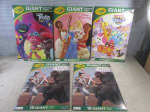 lot 183 image: (EC1) 5 Crayola Giant Coloring Page...