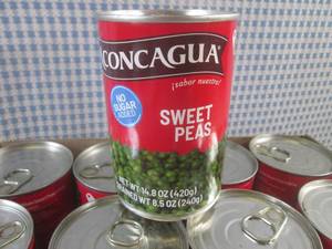 lot 217 image: (C-2) 12 Cans of Sweet Peas 14.8oz ...