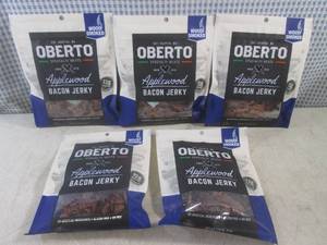 lot 222 image: (B-2) 5 Bags of Applewood Bacon Jer...