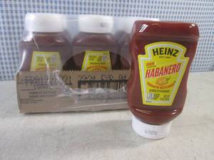 lot 240 image: (B-1) 6 Bottles of Heinz Habanero T...