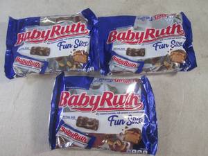 lot 246 image: (B-1) 3 Bags of Baby Ruth Fun Size ...