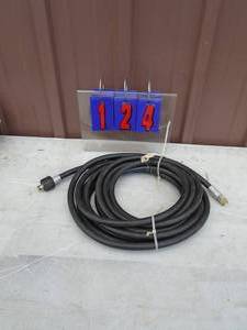 25 rubber pressure hose. 3000 psi. As shown.