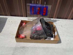 Flat of locks, face shields & gloves. As shown.