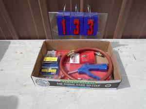 Flat of air compressor components. As shown.