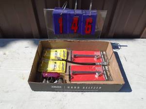 Flat of air compressor components. As shown.