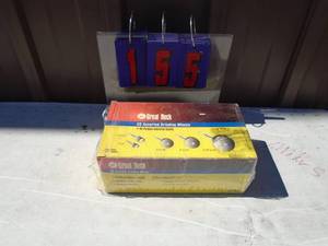 New box of assorted grinding wheels. As shown.