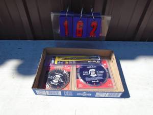 Flat of saw blades. 4 & 6�. Diamond blades. As shown.