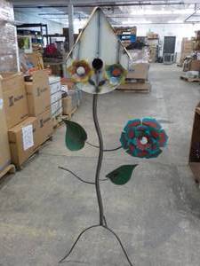 Metal Bird House on a Stand 60 x 30...