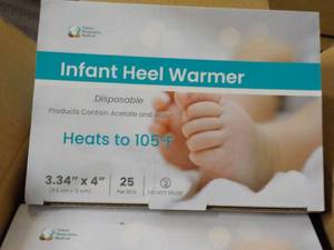 4 x 25 ct each Infant Heel Warmers-...