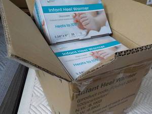 4 x 25 ct each Infant Heel Warmers-...