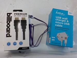 USB and HDMI Cables...