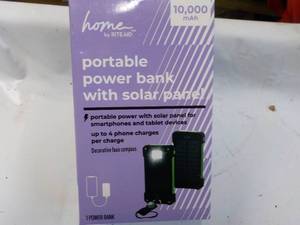 Portable Power Bank with Solar Pane...