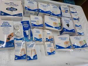 Band Aids, Gel Packs, Gauze Pads an...