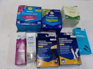 Tampons, Toothpaste, Diabetic Socks...