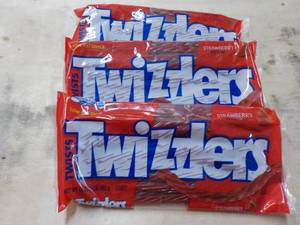 3 x 16 oz Bags Strawberry Twizzlers...
