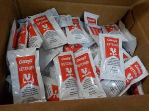 2 x 200 ct Caseys Ketchup Single S...
