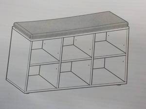 Shoe Bench with Cushion, new in box...