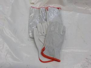 4 Pair Mens Medium Leather Work Gl...