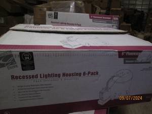 case of 6 recessed lighting housing...