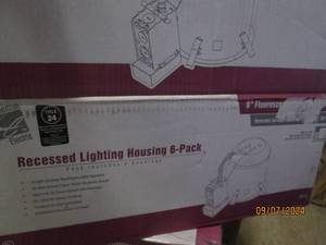case of 6 recessed lighting housing...