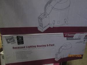case of 6 recessed lighting housing...