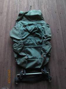 metal frame back pack...