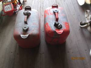 2 metal boat gas cans...