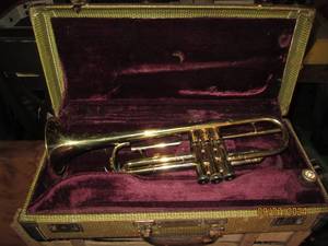 trumpet in case...