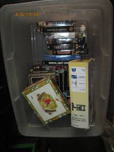 tote of vhs and more...