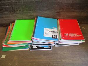 40 wide ruled 1 subject notebooks. ...