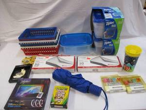 Storage baskets and containers, env...